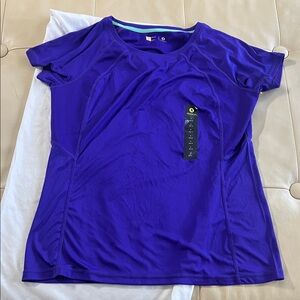 Xersion Women's Vivid Violet Blue Short Sleeve Top